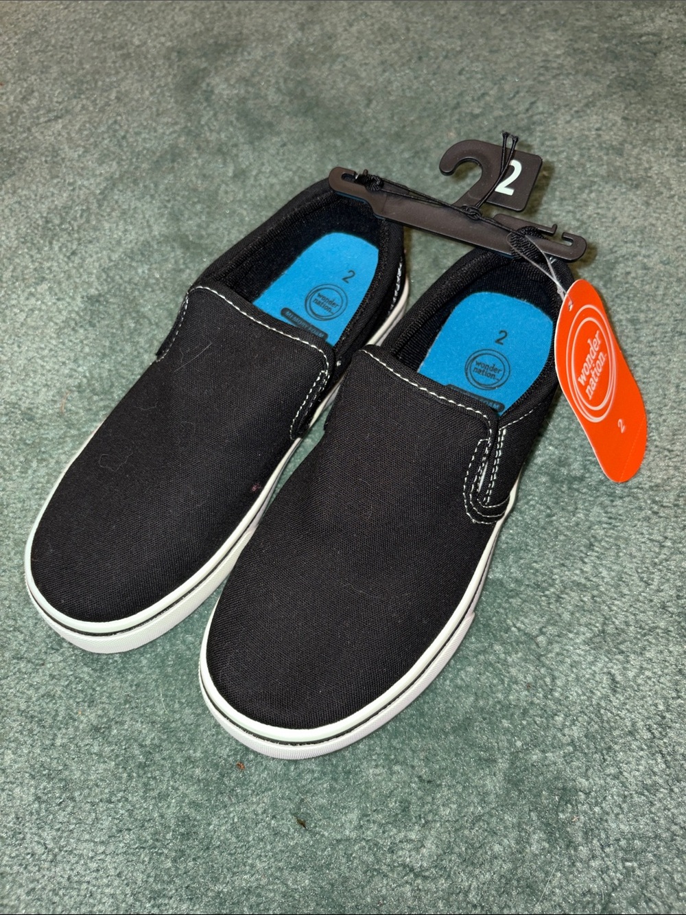 wonder nation Black Slip-On Sneakers